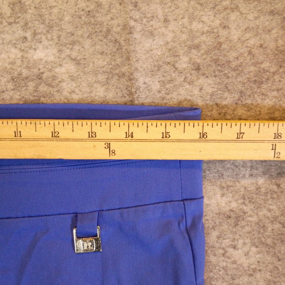 Raffaella Women's 8 Blue Stretch Pull-On Capri Pants Cropped Everyday Casual - Picture 11 of 14